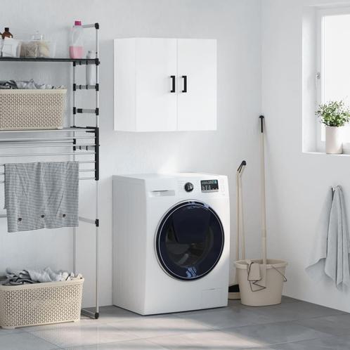 vidaXL Wandkast 60x31x60 cm bewerkt hout hoogglans wit, Huis en Inrichting, Kasten | Overige, Nieuw, Verzenden