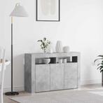 vidaXL Dressoir Betongrijs 116 x 30 x 75 cm Bewerkt hout, Verzenden, Nieuw, Overige houtsoorten, Minder dan 50 cm