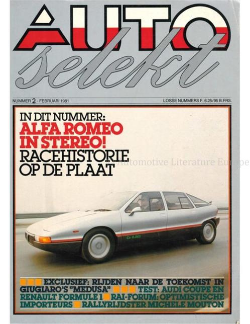 1981 AUTO SELEKT MAGAZINE 2 NEDERLANDS, Boeken, Auto's | Folders en Tijdschriften