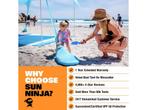SUN NINJA pop-up strandtent - UV bescherming UPF 50+ - 300 x, Caravans en Kamperen, Tenten, Verzenden, Zo goed als nieuw