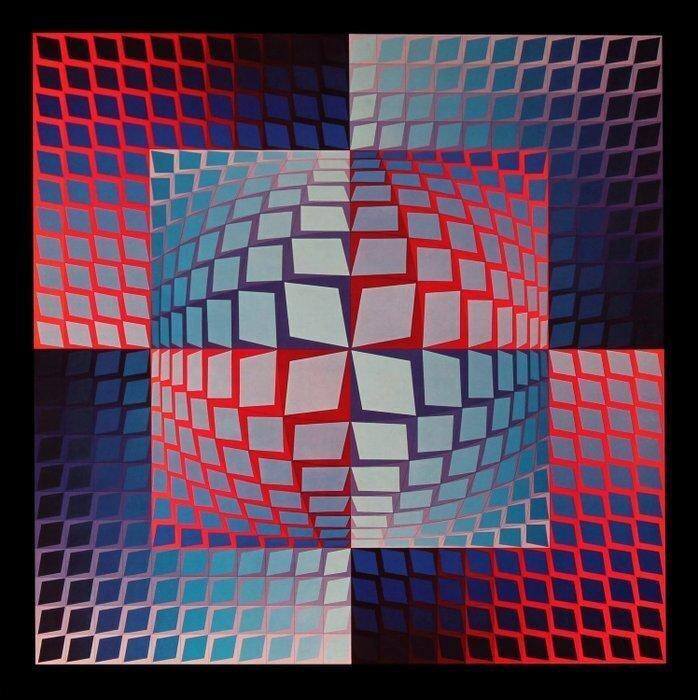 Victor Vasarely (1906-1997) - QUASAR-ZETT, Antiek en Kunst, Antiek | Overige Antiek
