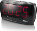 Ices ICR-230 Wekkerradio - Zwart, Witgoed en Apparatuur, Wekkers, Verzenden, Nieuw