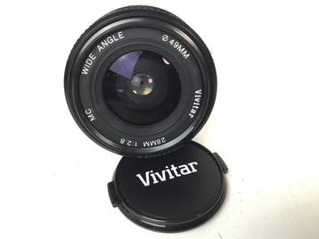Vivitar 28mm f2.8 MC Wide Angle lens - Groothoekobjectief