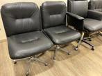 Vaghi Milano - Wheel back stoel (5) - Kiruna - Leder, Staal, Antiek en Kunst, Antiek | Meubels | Stoelen en Banken