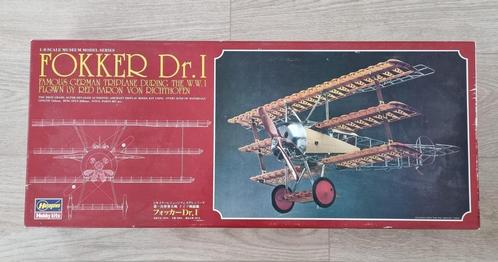 Hasegawa CP-03 Fokker Dr.I 1:8, Hobby en Vrije tijd, Modelbouw | Vliegtuigen en Helikopters, Hasegawa, Verzenden