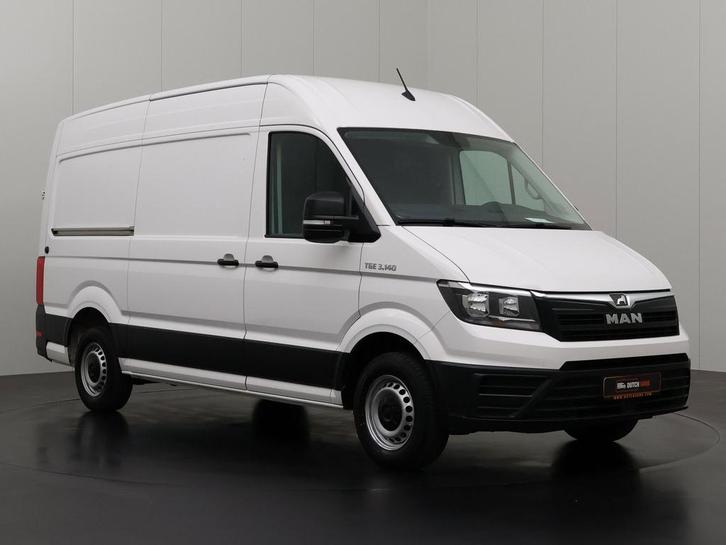 MAN TGE 2.0TDI 140PK DSG Automaat L3H3, Auto's, Bestelauto's, Lease, Overige kleuren, Automaat, Financial lease, Wit, MAN, Stof