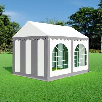 Partytent 3x4 PVC - Professional | Grijs / wit beschikbaar voor biedingen