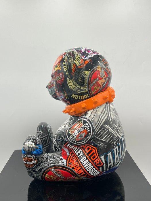 Naor - Bear Harley-Davidson pop art, Antiek en Kunst, Kunst | Designobjecten