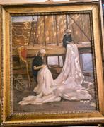 Vittorio Gussoni (1893-1968) - Le rammendatrici, Antiek en Kunst