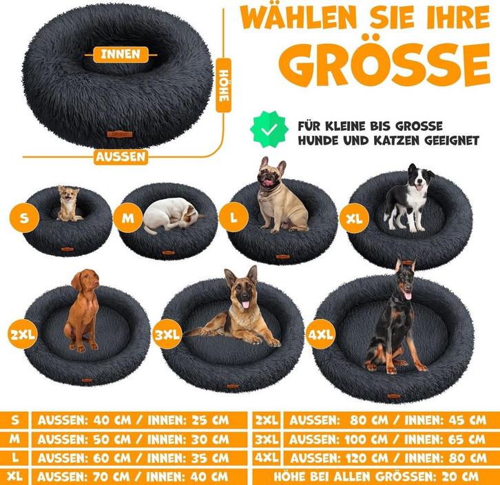 Hondenbed - hondenmand - hondenkussen - XL 70x70 cm -, Dieren en Toebehoren, Honden-accessoires, Verzenden