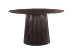 Ronde Eettafel Salvator – Walnootkleurig Mangohout | 130 c, Huis en Inrichting, Tafels | Eettafels, Ophalen, Nieuw