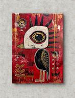 Wigulins Art (1971) - Totem Bird - original Artwork, Antiek en Kunst