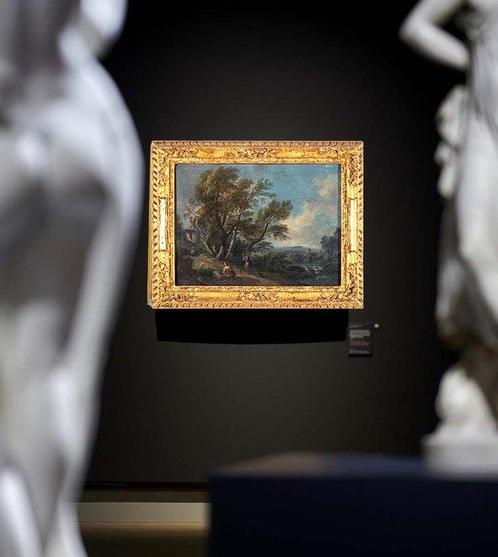 Gaspar Dughet (1615 – 1675), Navolger van - Paesaggio con, Antiek en Kunst, Kunst | Schilderijen | Klassiek