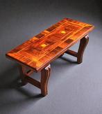 Bank - Mahonie, Palissander, Esdoorn - Art Dèco, Antiek en Kunst