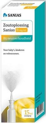 SANIAS NEUSSPRAY ZOUTOPLOSSING 8 MG/ML SPRAY 15 ML, Diversen, Verzenden, Nieuw