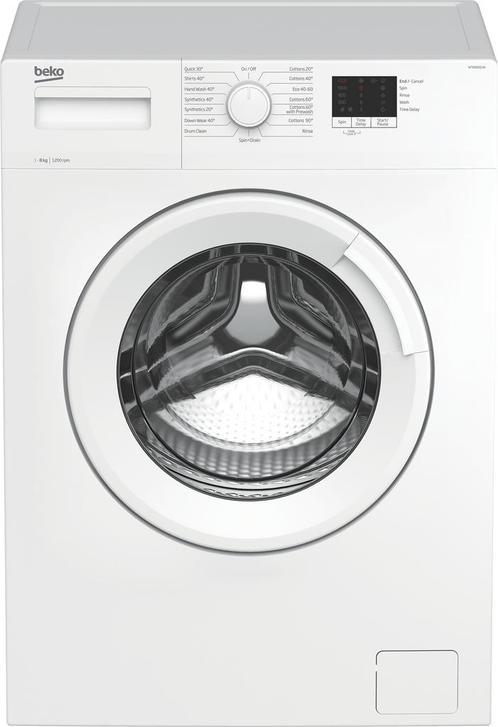 Beko Wtk82011w Wasmachine 8kg 1200t, Witgoed en Apparatuur, Wasmachines, Nieuw, Voorlader, 85 tot 90 cm, Ophalen of Verzenden