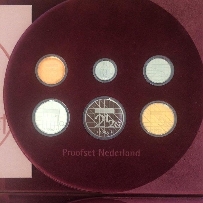 Nederland. Complete serie Proofsets 1996 t/m 2001 van, Postzegels en Munten, Munten | Europa | Niet-Euromunten
