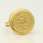 Ring - 18 karaat Geel goud - Muntring, Sieraden, Tassen en Uiterlijk, Ringen, Nieuw