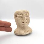 Oudwest-Aziatisch Zandsteen XXL-idol kraal hoofd talisman -