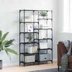 vidaXL Boekenrek 100x32x170 cm bewerkt hout en ijzer zwart, Huis en Inrichting, Kasten | Boekenkasten, 100 tot 150 cm, Verzenden