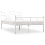 vidaXL Bedframe metaal wit 120x200 cm, Huis en Inrichting, Slaapkamer | Bedden, Verzenden, Wit, Nieuw, Twijfelaar