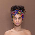 Afrikaanse Multicolor disks - headwrap, Kleding | Dames, Hoeden en Petten, Ophalen of Verzenden, Nieuw