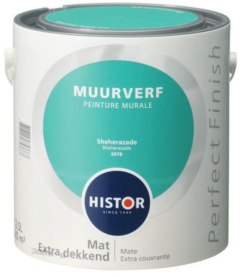Histor Perfect Finish Muurverf Mat - Sheherazade 6978 - 2..., Doe-het-zelf en Verbouw, Verf, Beits en Lak, Verf, Overige kleuren