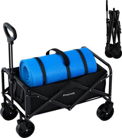 Tweedekans | LifeGoods Bolderkar – Inklapbaar – 80 liter –, Caravans en Kamperen, Kampeeraccessoires, Zo goed als nieuw, Ophalen of Verzenden