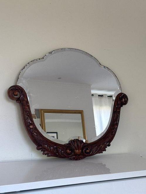 Spiegel - Hout, Antiek en Kunst, Curiosa en Brocante