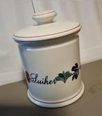 Boerenbont Voorraadpot Suiker 1.5 ltr Aardewerk met wit d..., Verzenden, Nieuw