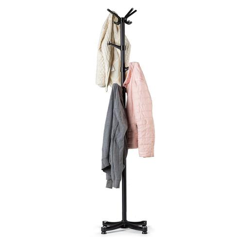 Kapstok - zwart - staand - 48x180 cm - staal, Huis en Inrichting, Woonaccessoires | Kapstokken, Nieuw, Ophalen of Verzenden