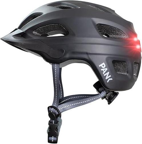 Fietshelm Mix Zwart Maat M/L (54-61) Pank, Fietsen en Brommers, Fietsonderdelen, Verzenden