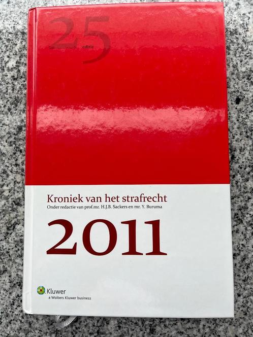 Kroniek van het strafrecht /2011, Boeken, Politiek en Maatschappij, Juridisch en Recht, Nederland, Nieuw, Verzenden