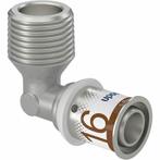 Uponor MLC perskoppeling knie 16 x 3/8 buitendraad, Ophalen of Verzenden, Nieuw