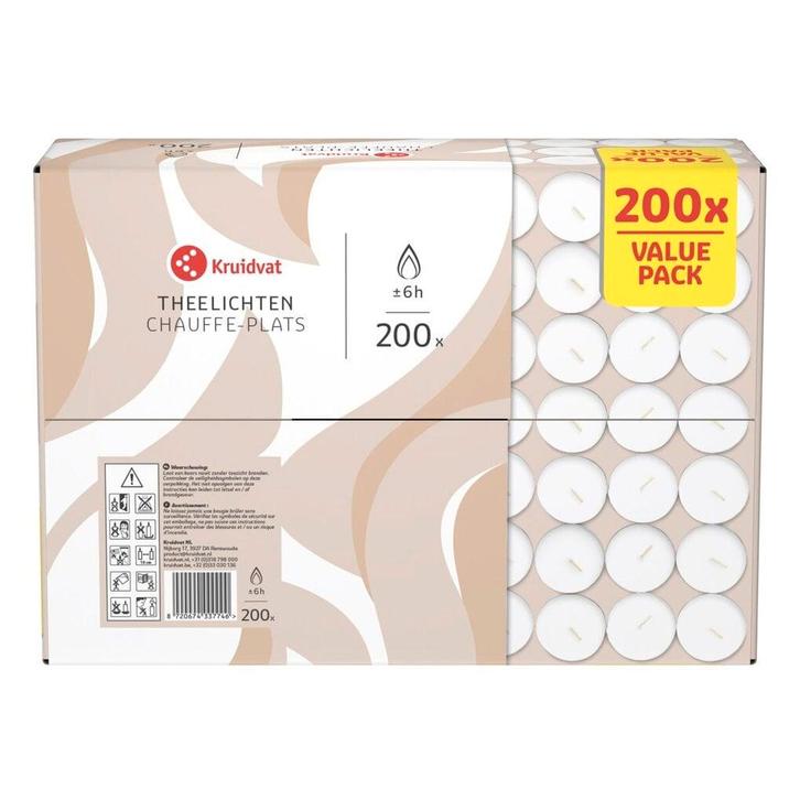 Kruidvat Theelichten, Huis en Inrichting, Woonaccessoires | Kandelaars en Kaarsen, Nieuw, Verzenden