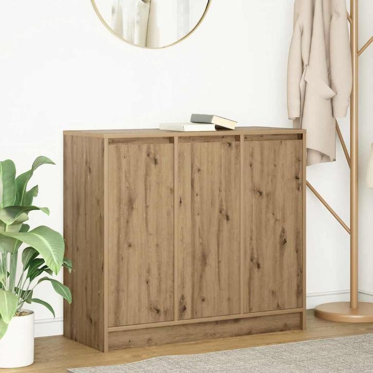 vidaXL Dressoir ambachtelijk spaanplaat hout ambachtelijk, Huis en Inrichting, Kasten | Dressoirs, 25 tot 50 cm, Nieuw, 50 tot 100 cm