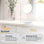 2dekans | ETA Fenité Make Up Spiegel met Verlichting –, Huis en Inrichting, Woonaccessoires | Spiegels, Ophalen of Verzenden, Zo goed als nieuw