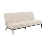 *WOONWINKEL* Beige Slaapbank Met Knopen, Huis en Inrichting, Banken | Bankstellen, Verzenden, Nieuw