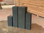 beton poeren 12x12x45/15x15x60 antraciet incl. STELPLAAT, Tuin en Terras, Ophalen of Verzenden, Nieuw, Veranda