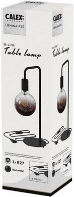 Calex U-Line Tafellamp - Industrieel - E27 Fitting -  Zwart, Huis en Inrichting, Lampen | Tafellampen, Ophalen of Verzenden, Zo goed als nieuw