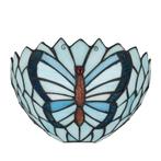 Tiffany vlinder wandlamp - B 25 CM x H 14 CM (Art. 8251), Verzenden, Nieuw