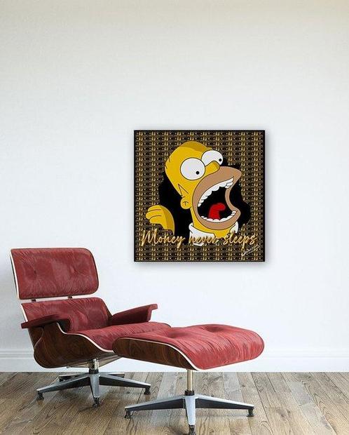 Anthony Dubois (1979) - Money never sleeps for Hoomer, Antiek en Kunst, Kunst | Schilderijen | Modern