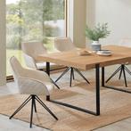 Eetkamerstoel / Draaistoel / Kuipstoel Clyde - Beige - Metal, Verzenden, Nieuw