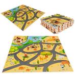 Ecotoys 9 delige puzzelspeelmat foam safari voor baby en, Ophalen of Verzenden, Nieuw