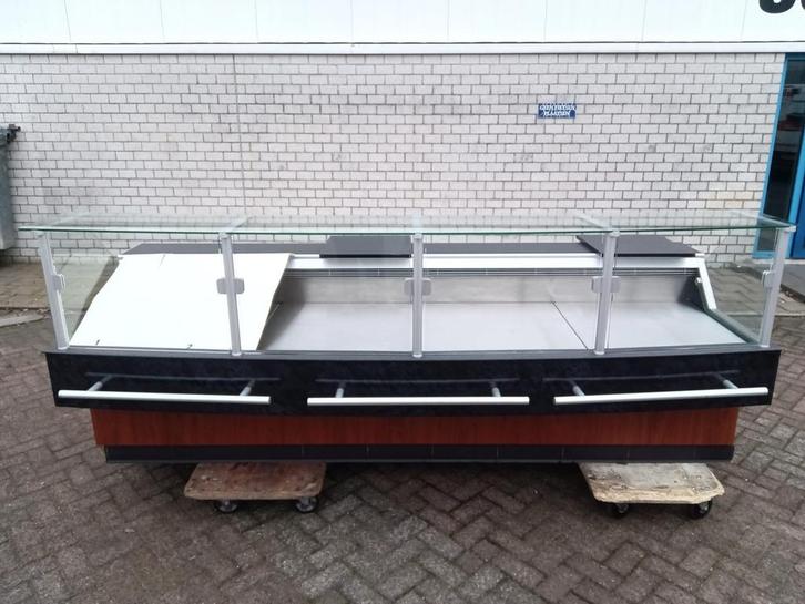 Emondt Koeltoonbank B290 x D125 x H115 cm - rechte glas, Witgoed en Apparatuur, Koelkasten en IJskasten, Gebruikt