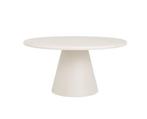 Tower Living Mello Eettafel rond beton 130 cm - Wit, Huis en Inrichting, Ophalen of Verzenden, Nieuw