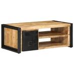 vidaXL Salontafel 90x50x36 cm massief ruw mangohout, 50 tot 100 cm, Verzenden, Nieuw, 50 tot 100 cm