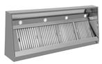 RVS Afzuigkap 380cm, Wandmodel, zonder motor, Witgoed en Apparatuur, Afzuigkappen, Gebruikt
