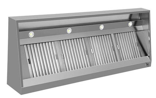 RVS Afzuigkap 380cm, Wandmodel, zonder motor, Witgoed en Apparatuur, Afzuigkappen, Gebruikt