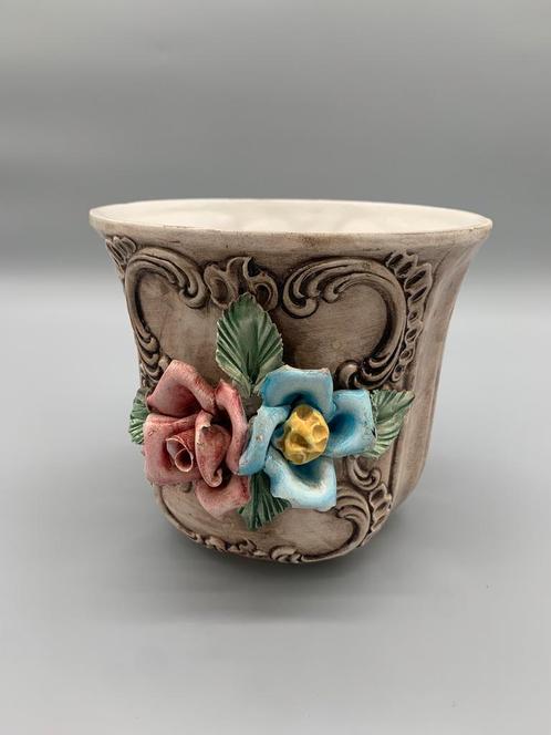 Bloempot Bassano 3D rozen, Huis en Inrichting, Woonaccessoires | Overige, Zo goed als nieuw, Ophalen of Verzenden